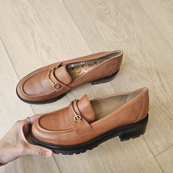 Sam Edelman Tully Saddle Brown Penny Loafers - Picture 1 of 10